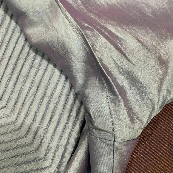 Vintage Frascara Blue 100% Silk Jacket - Picture 9 of 9